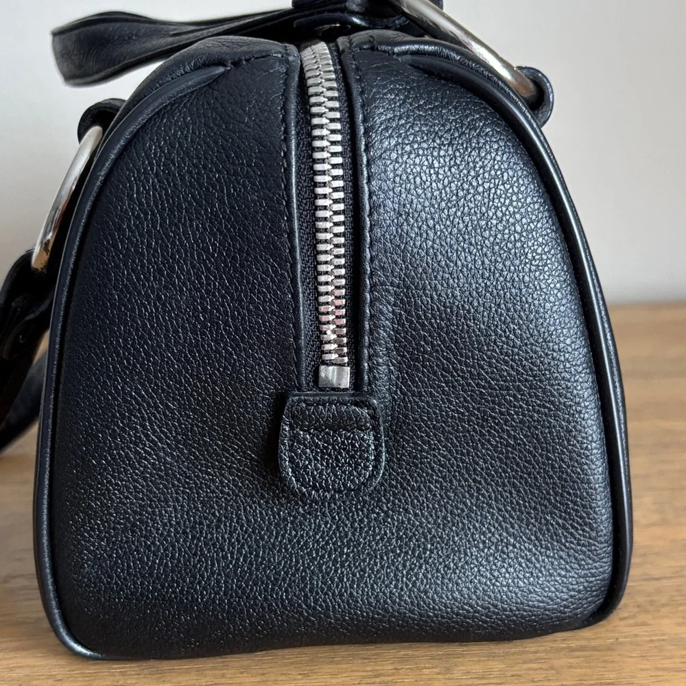 MCM Black Leather Mini Boston Bag - Picture 5 of 12